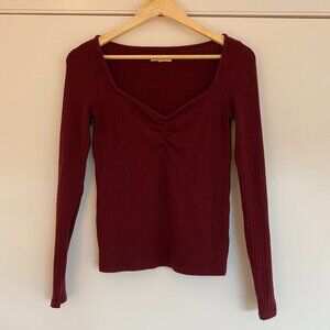 Madewell | Ribbed Sweetheart Top, S